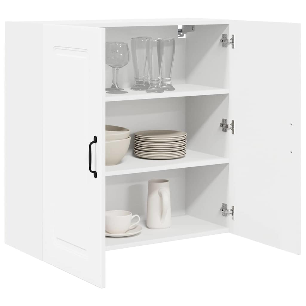 Küchenhängeschrank mit Regal Weiß 80 x 31 x 80 cm Holzwerkstoff